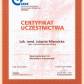 Certyfikat uczestnictwa - Warsztaty z mezoterapii